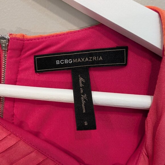 BCBGMaxAzria Debora Dress Begonia Combo Spring Summer Vacation Date - Size S - Picture 6 of 9